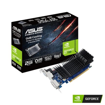 ASUS pci_e_x16 GeForce GT 730 2GB GDDR5 Low Profile Graphics Card for Silent HTPC Builds (with I/O Port Brackets)