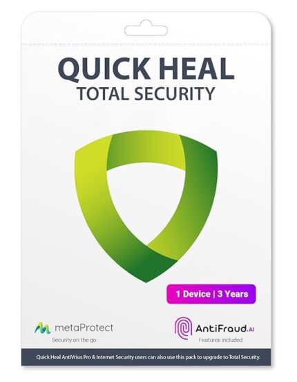 Quick Heal Total Security Latest Version - 1 PC, 3 Years